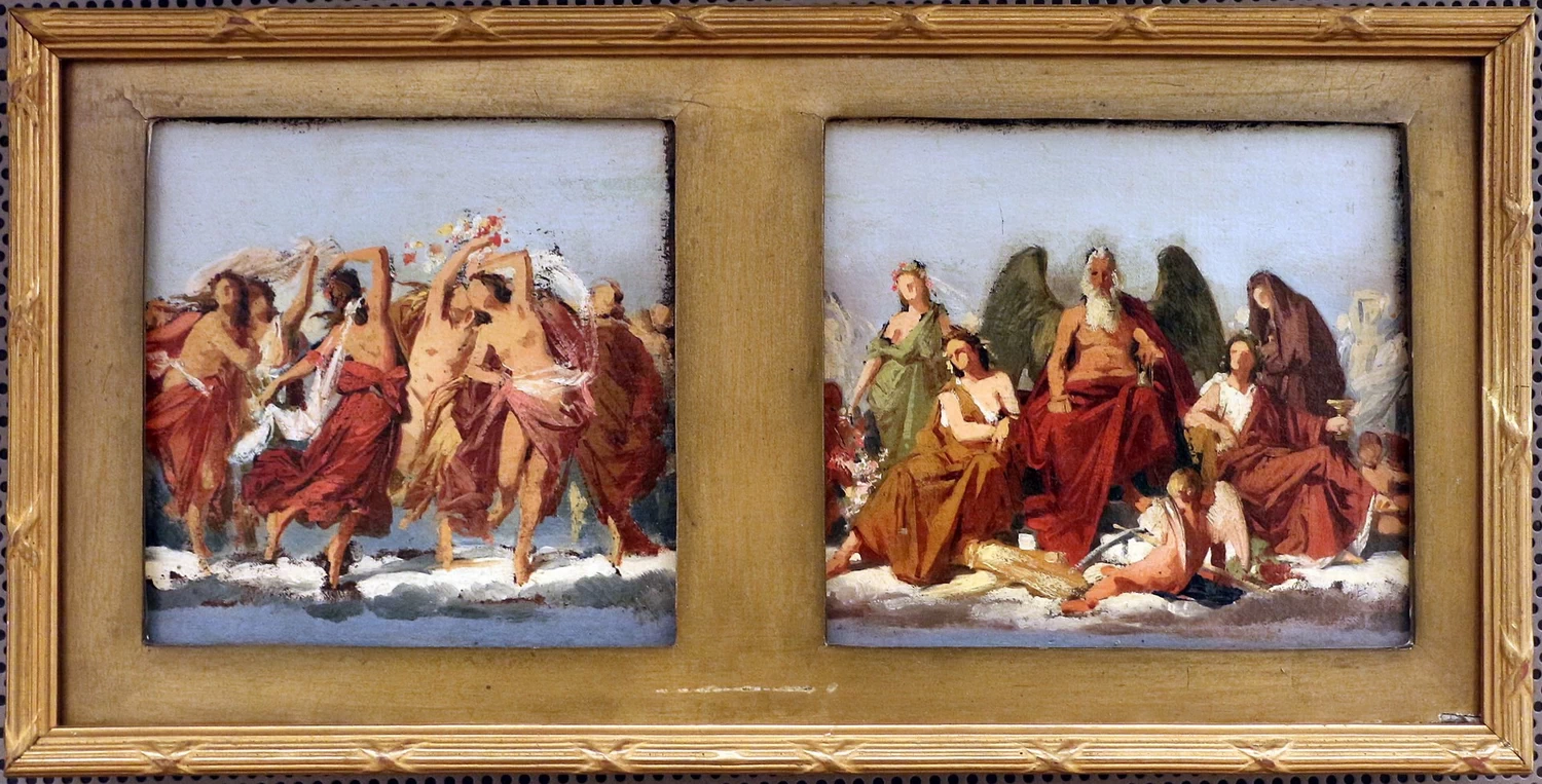 Le stagioni e le ore danzanti, post 1859, bozzetto per il teatro felice a Genova - Galleria d'Arte Moderna, Genova